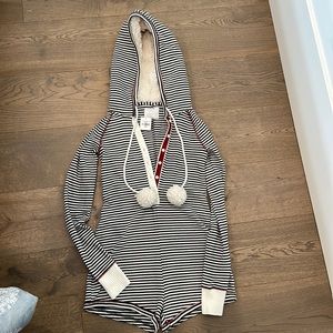 Abercrombie & Fitch Thermal Hoodie Romper